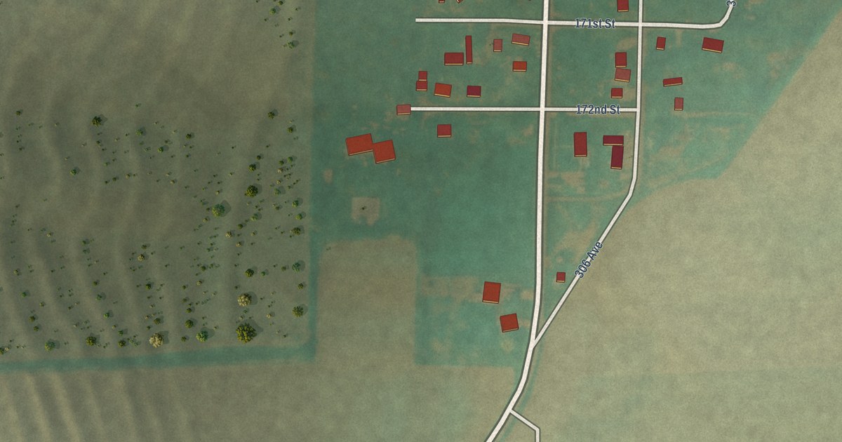 Map of Anderson, Iowa in 2026