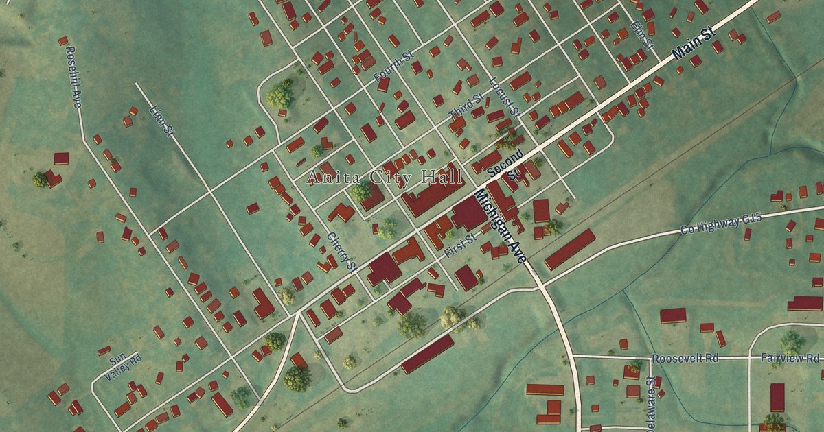 Map of Anita, Iowa in 2026