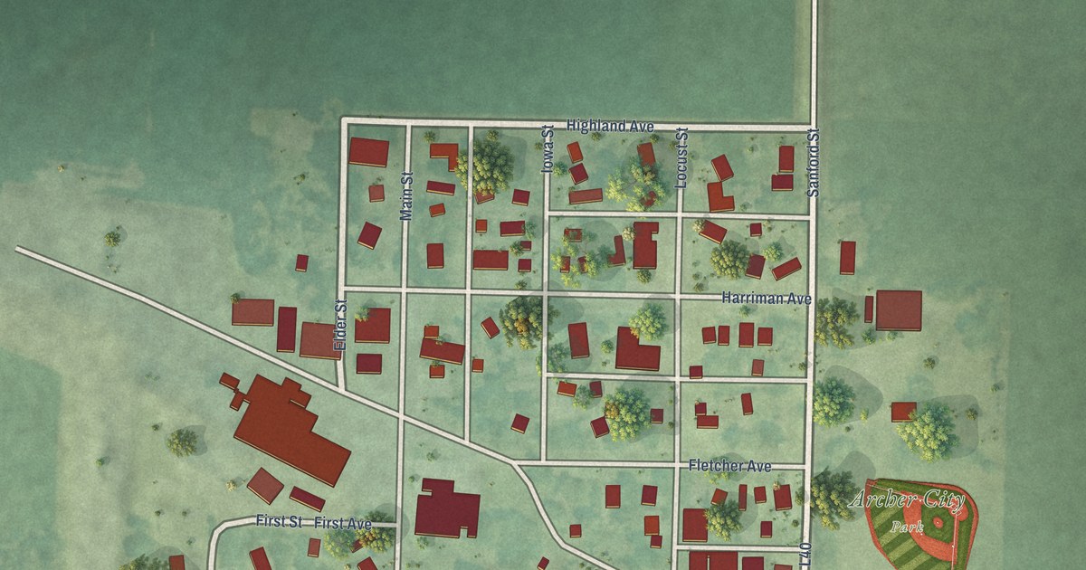 Map of Archer, Iowa in 2026