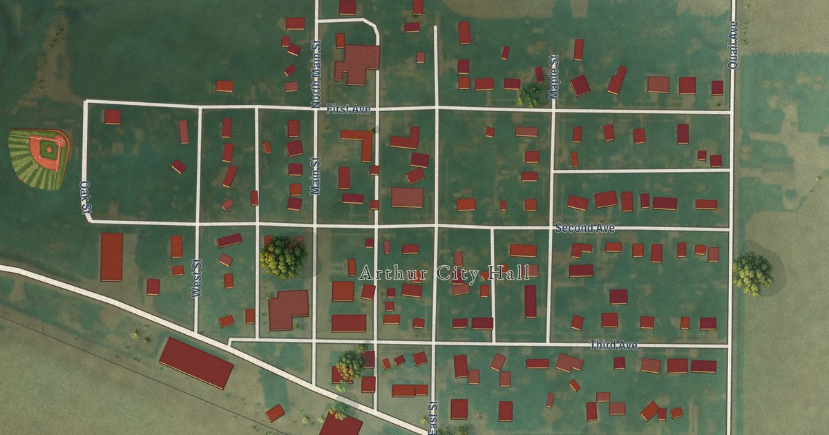 Map of Arthur, Iowa in 2026