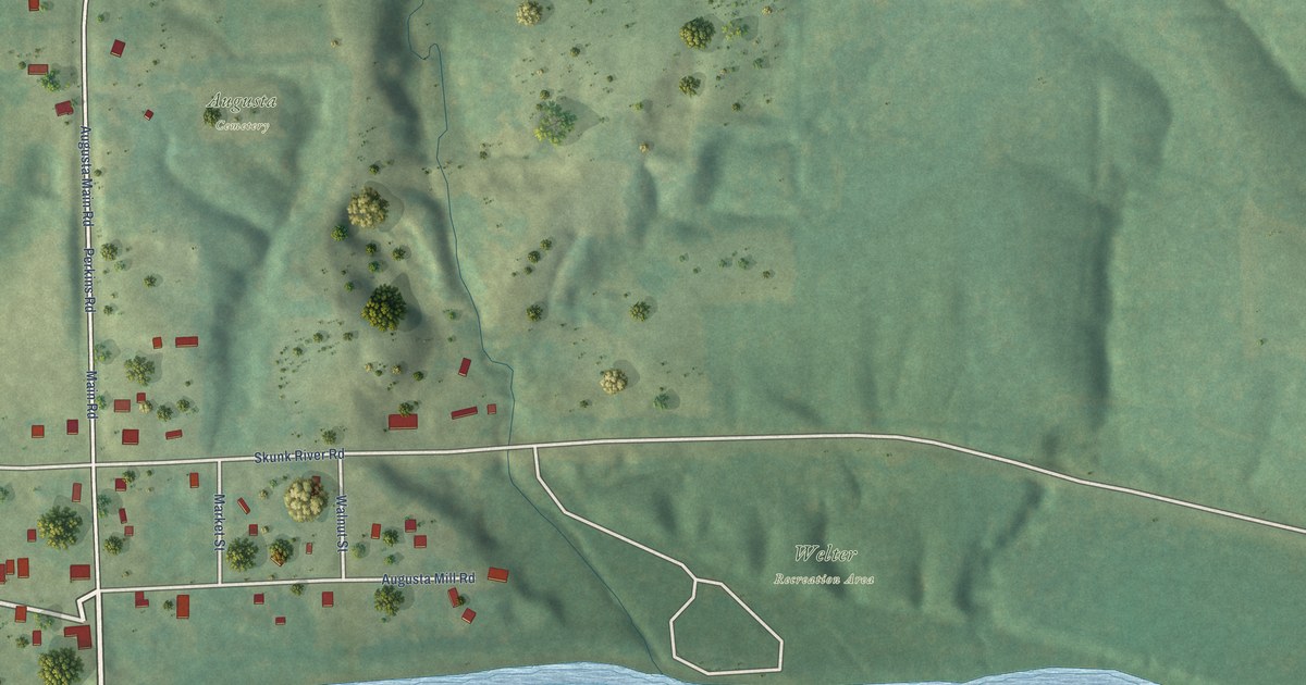 Map of Augusta, Iowa in 2026