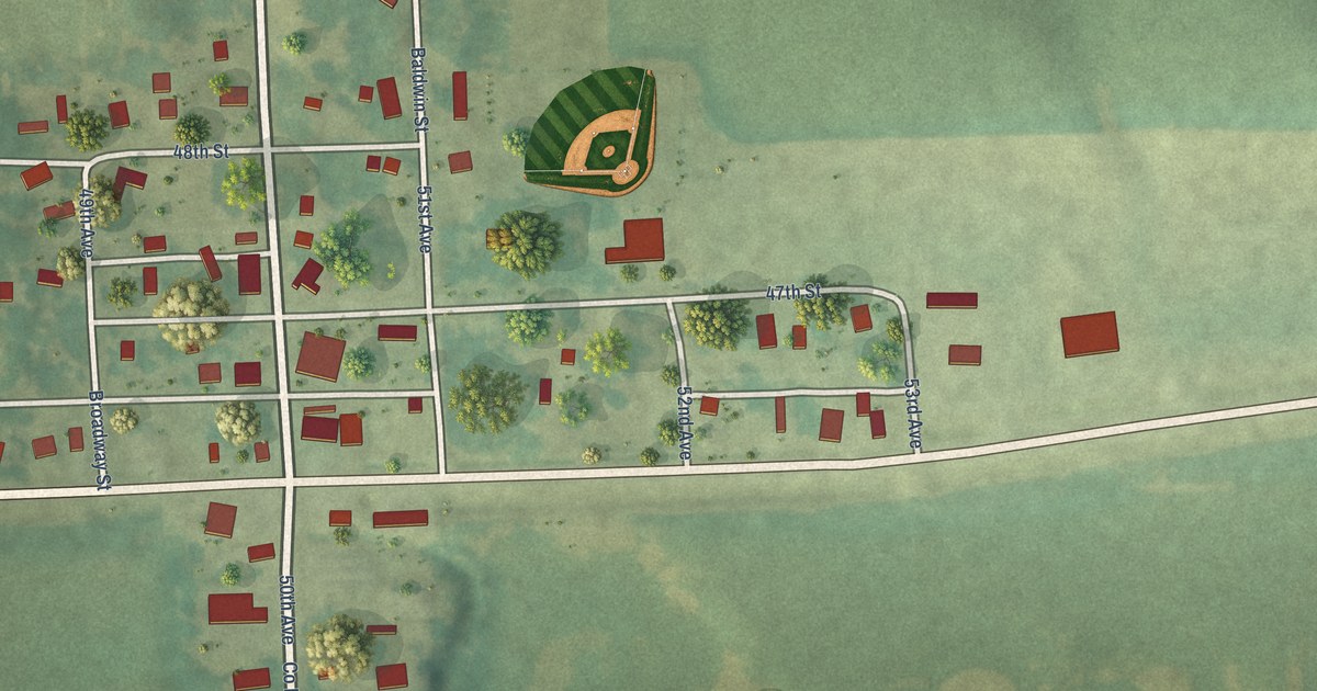 Map of Baldwin, Iowa in 2026