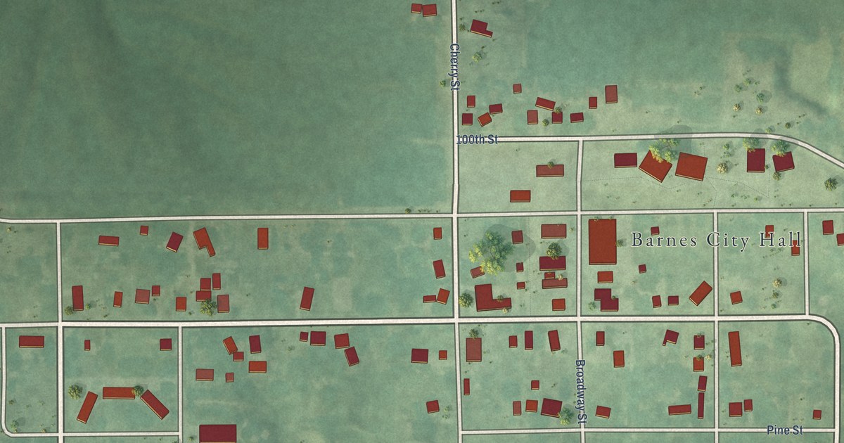 Map of Barnes City, Iowa in 2026