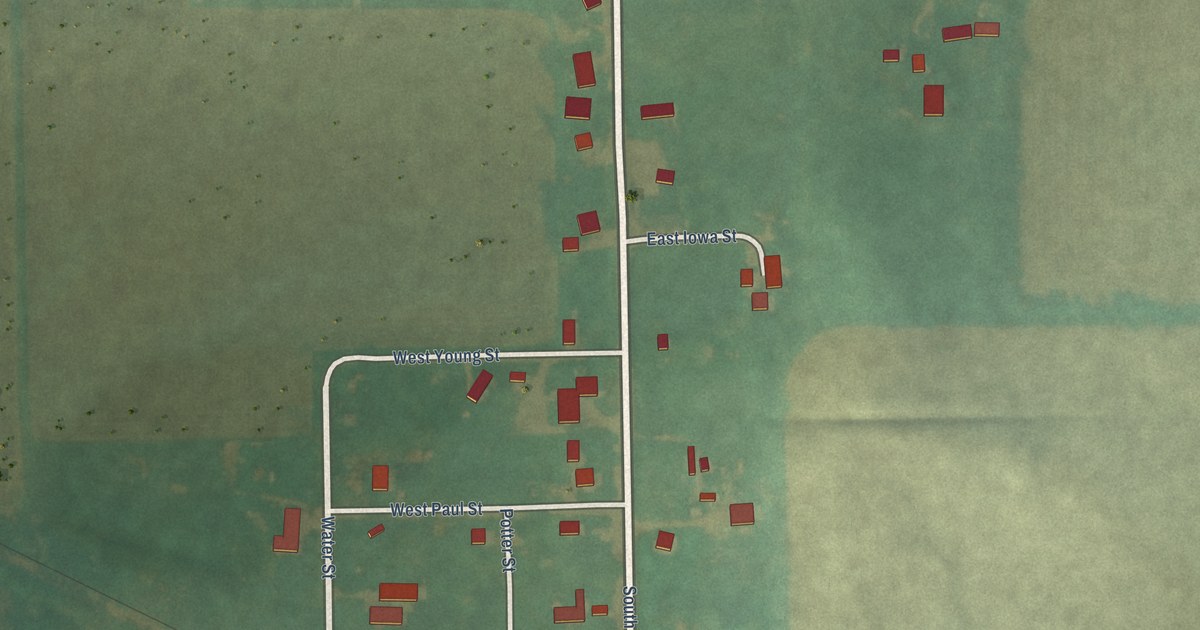 Map of Bassett, Iowa in 2026
