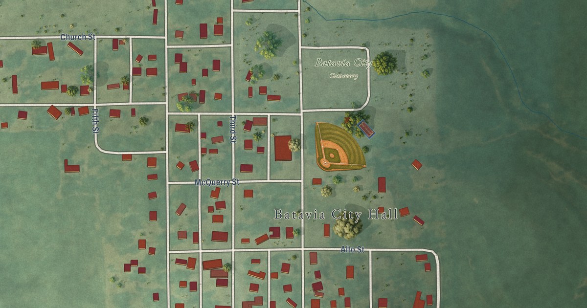 Map of Batavia, Iowa in 2026