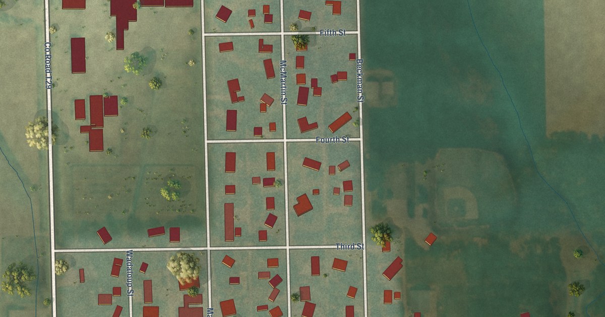 Map of Beaman, Iowa in 2026