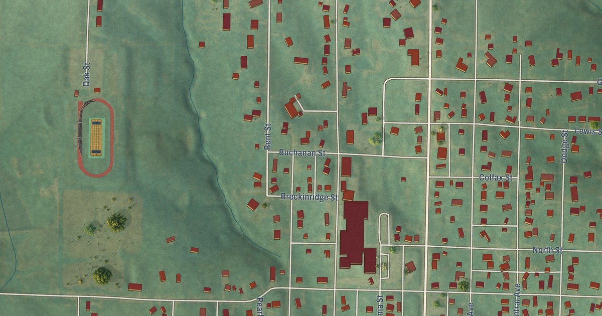 Map of Bedford, Iowa in 2026