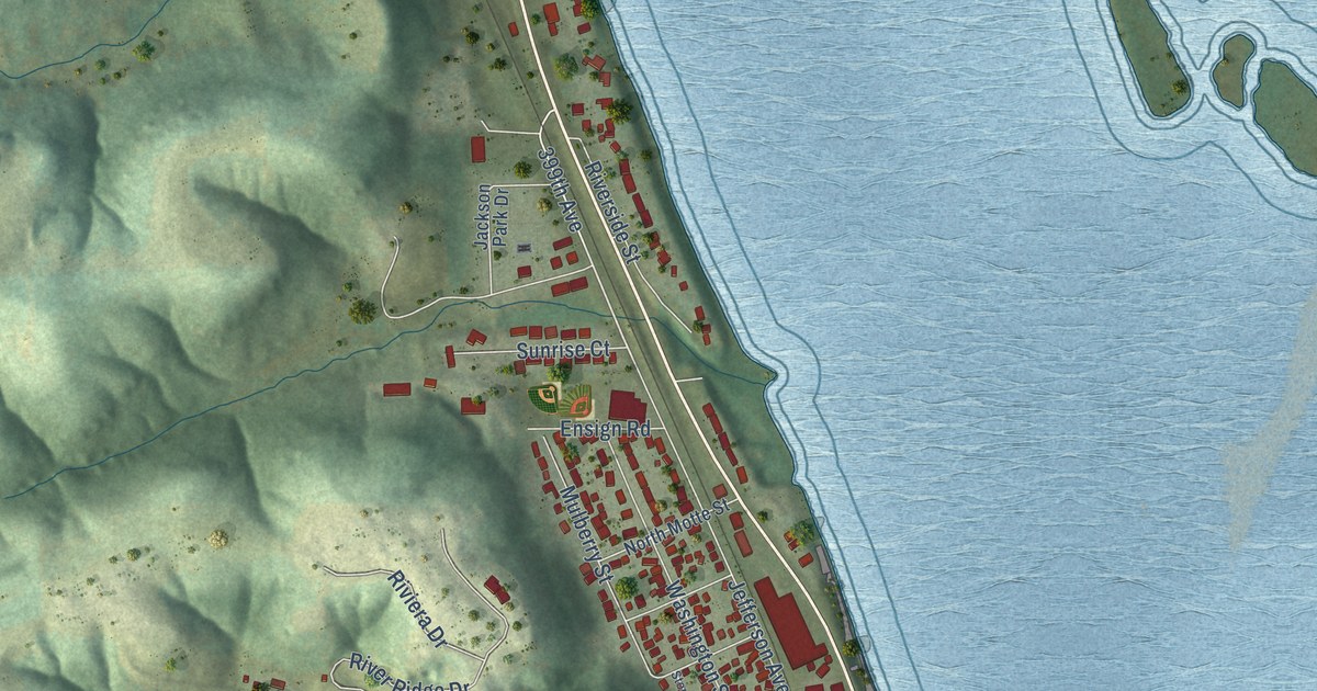 Map of Bellevue, Iowa in 2026