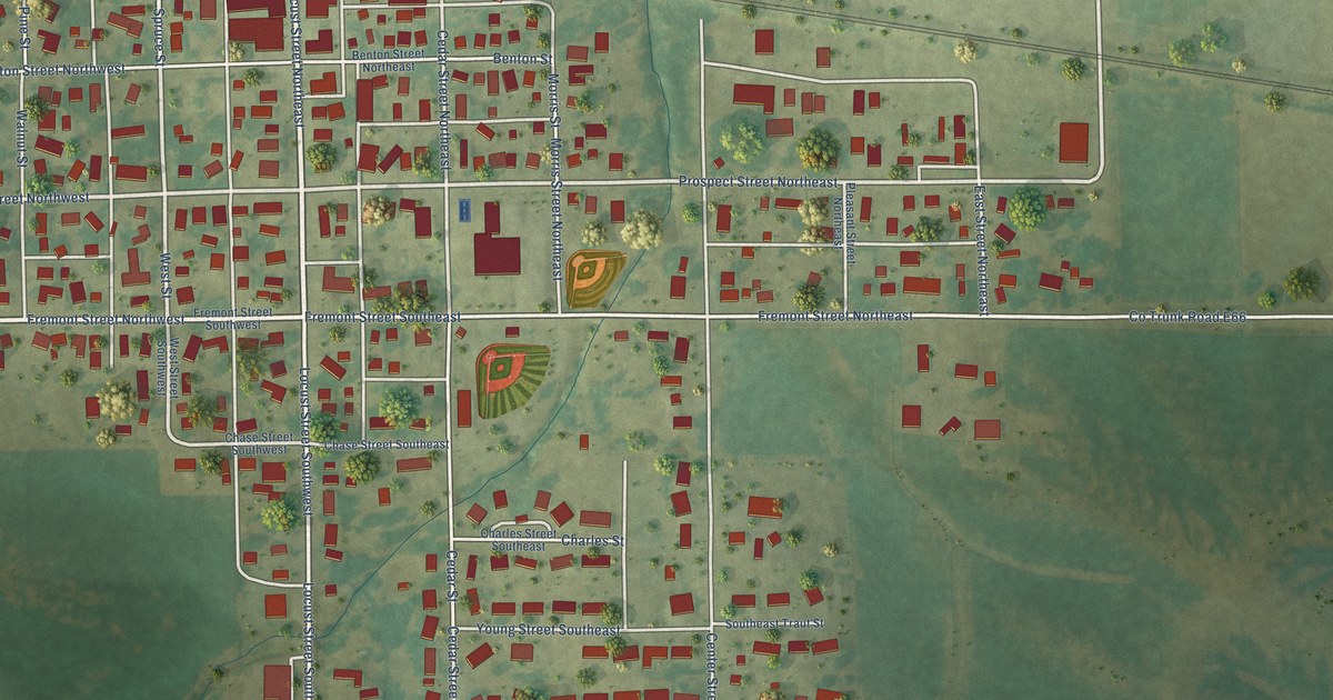 Map of Blairstown, Iowa in 2026