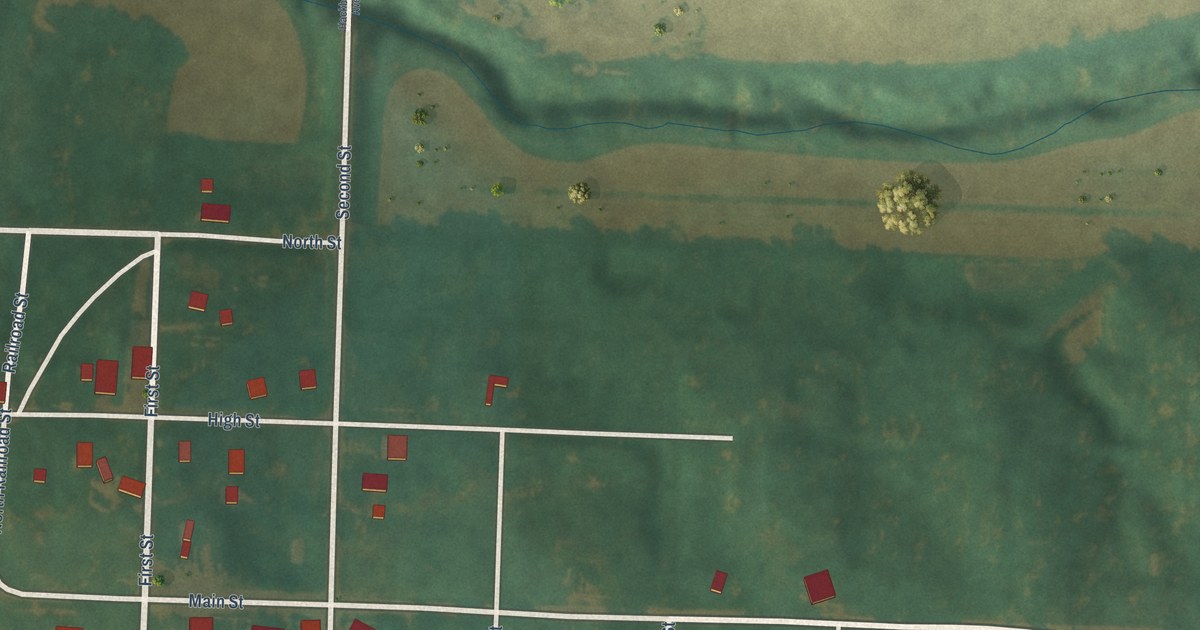 Map of Blanchard, Iowa in 2026