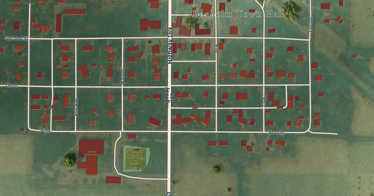 Map of Boxholm, Iowa in 2026
