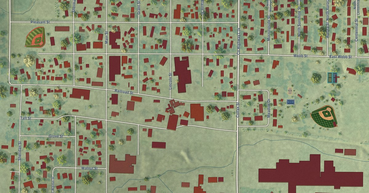 Map of Boyden, Iowa in 2026