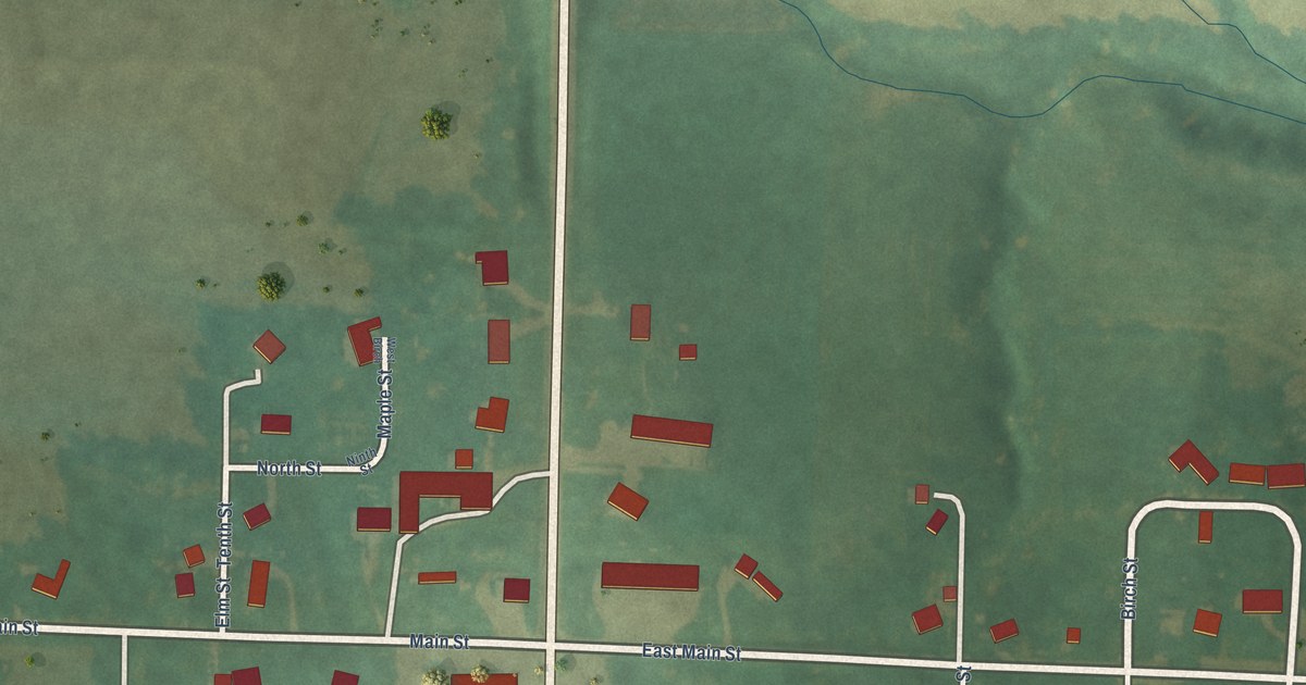 Map of Braddyville, Iowa in 2026