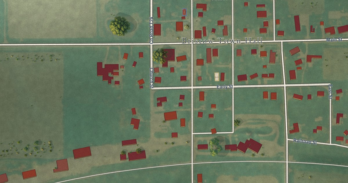Map of Bristow, Iowa in 2026