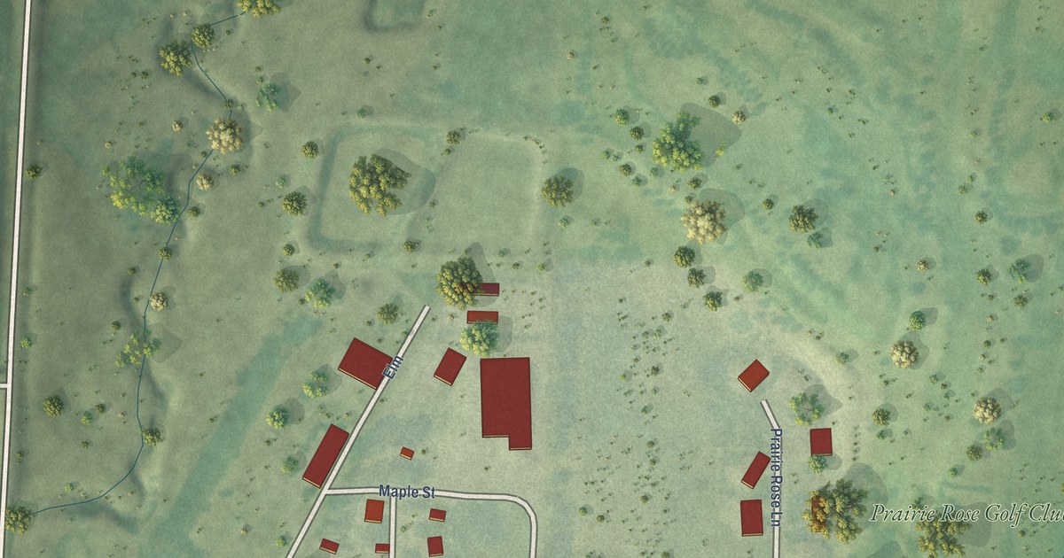 Map of Brunsville, Iowa in 2026