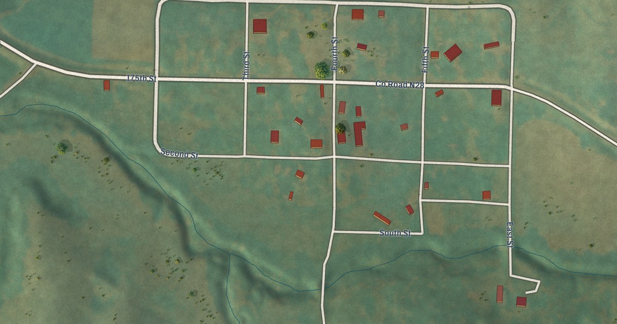 Map of Carbon, Iowa in 2026