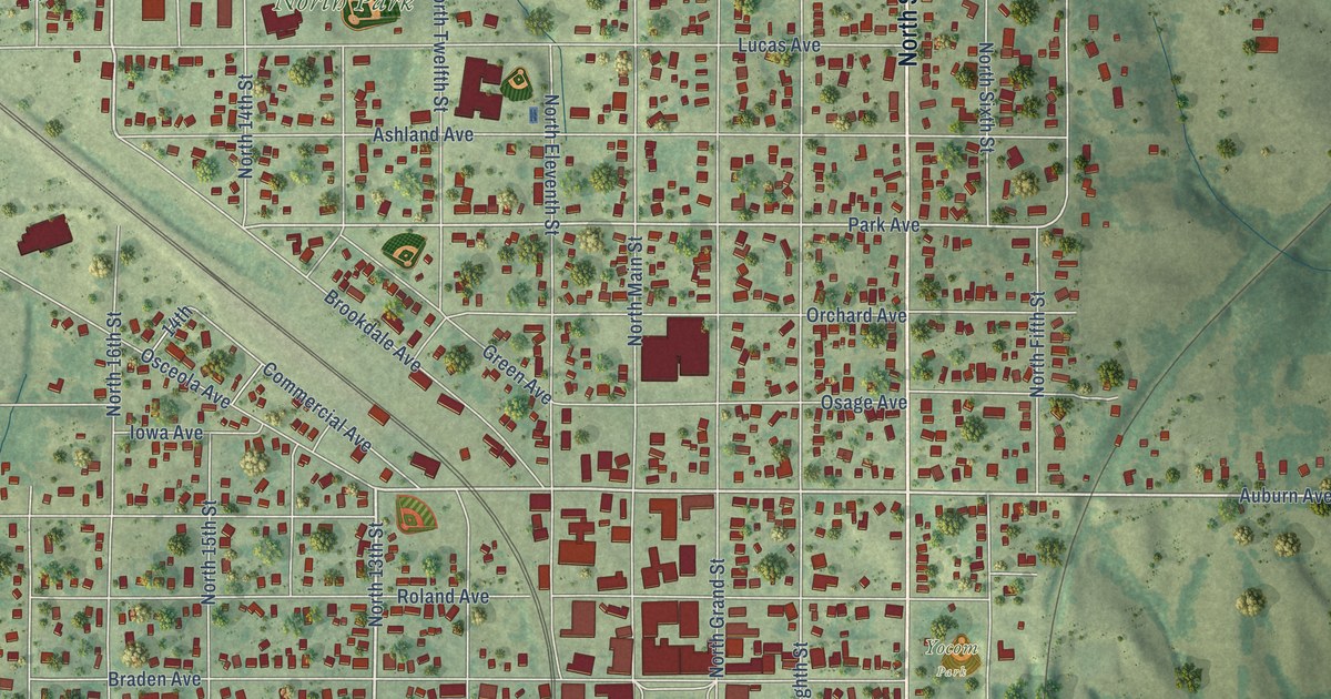 Map of Chariton, Iowa in 2026
