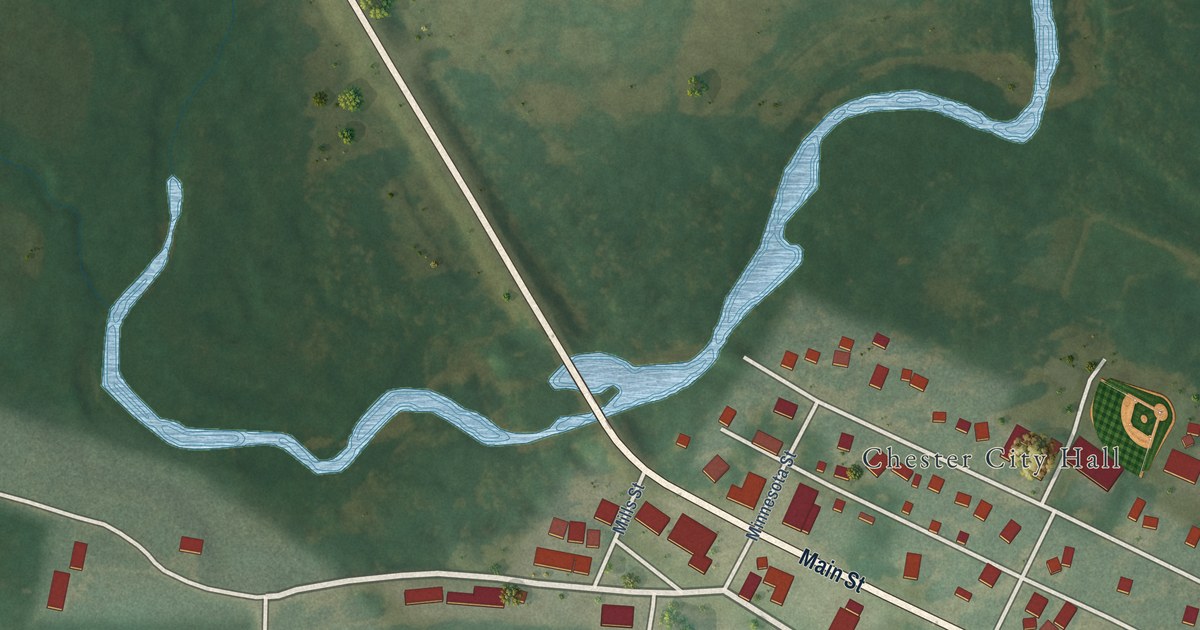 Map of Chester, Iowa in 2026