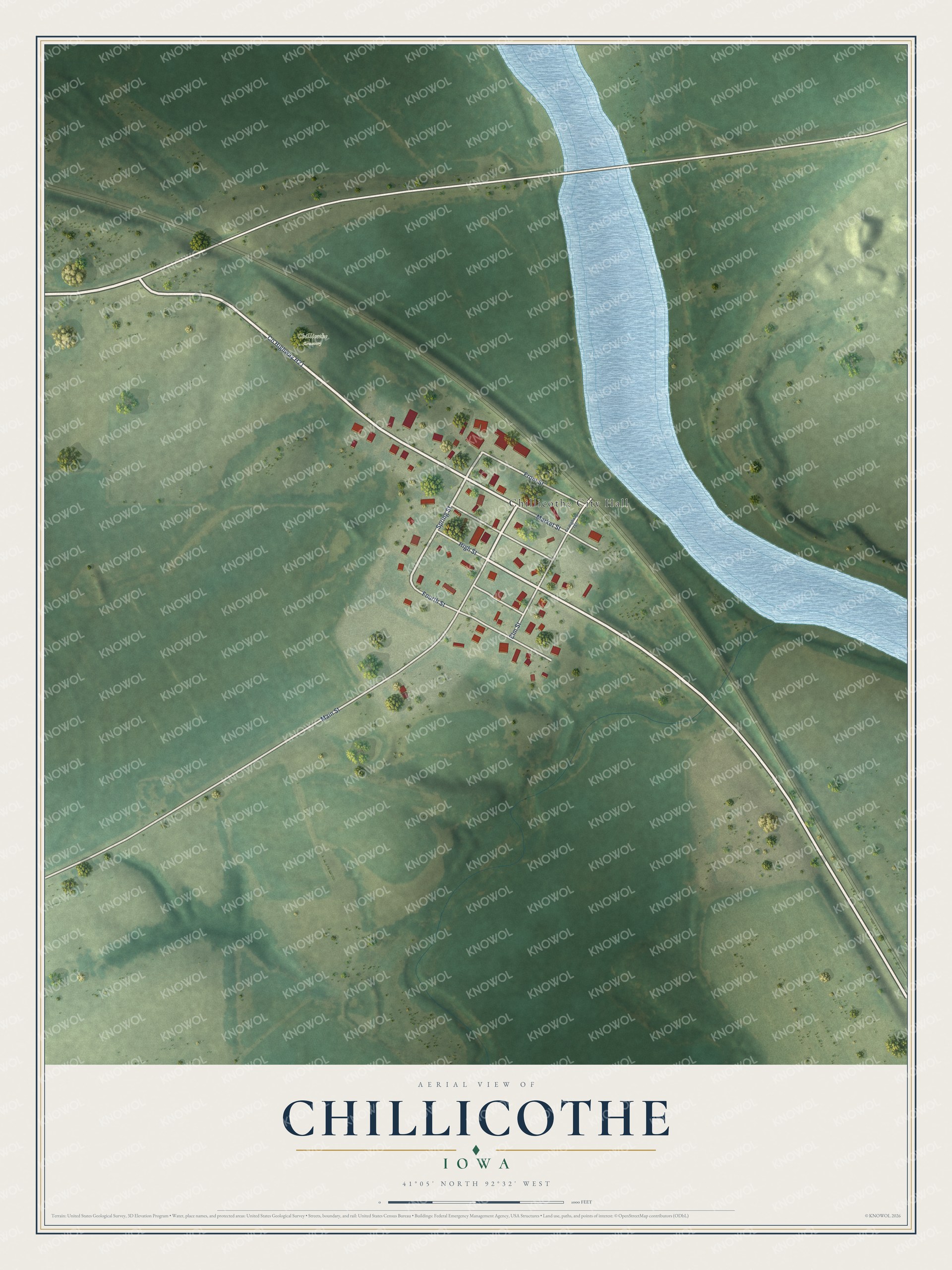 Watermarked full-map preview of Chillicothe, Iowa