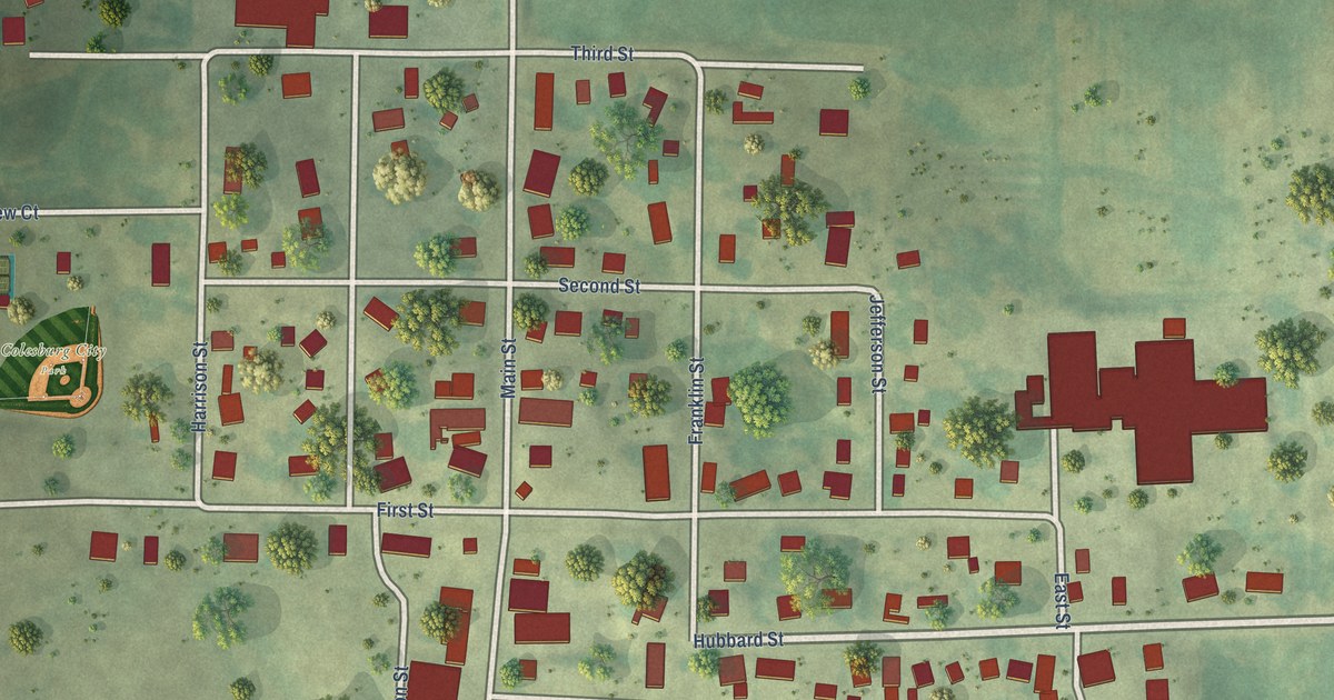 Map of Colesburg, Iowa in 2026