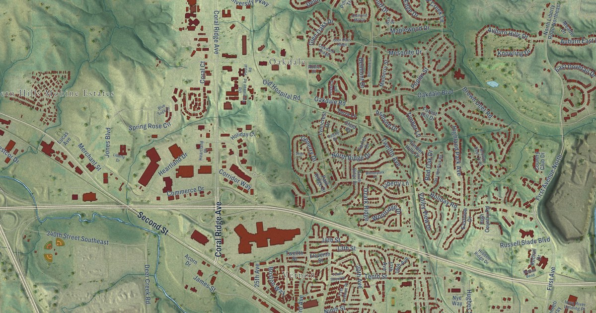 Map of Coralville, Iowa in 2026