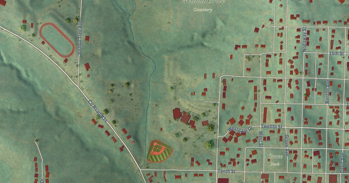Map of Corning, Iowa in 2026
