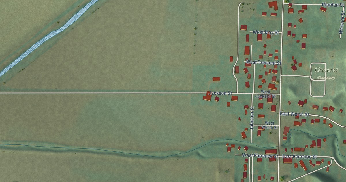 Map of Crescent, Iowa in 2026