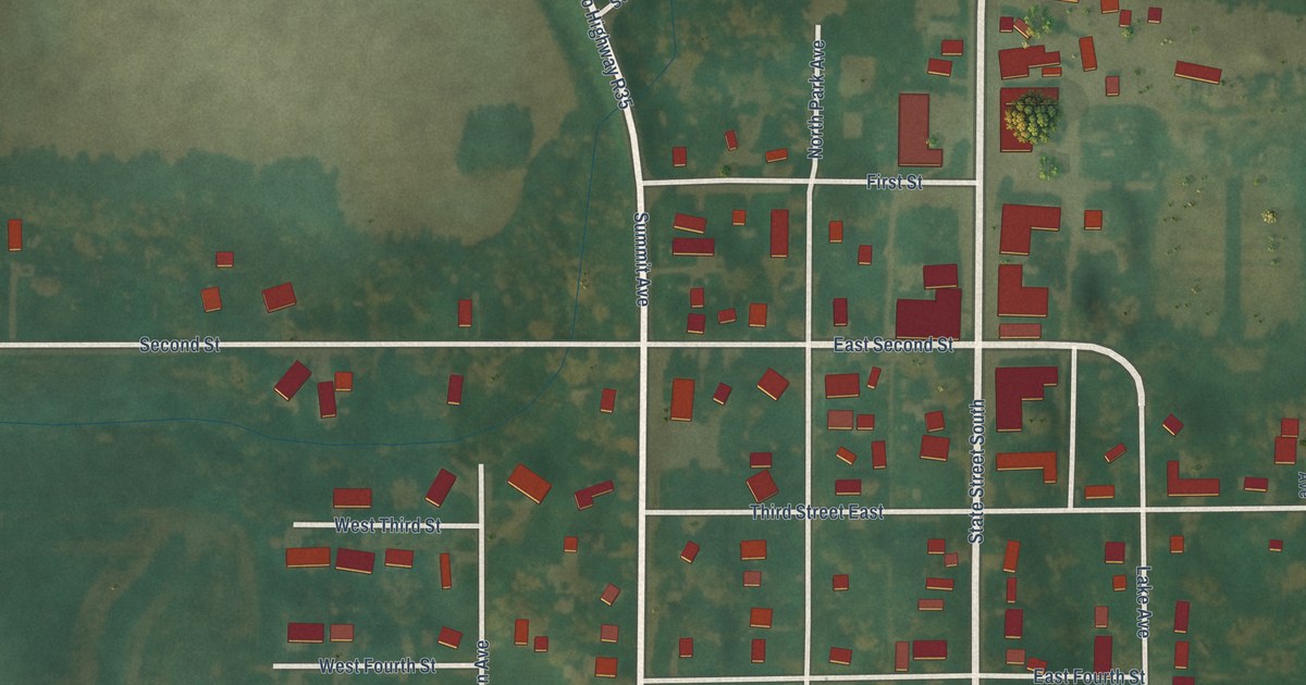 Map of Crystal Lake, Iowa in 2026