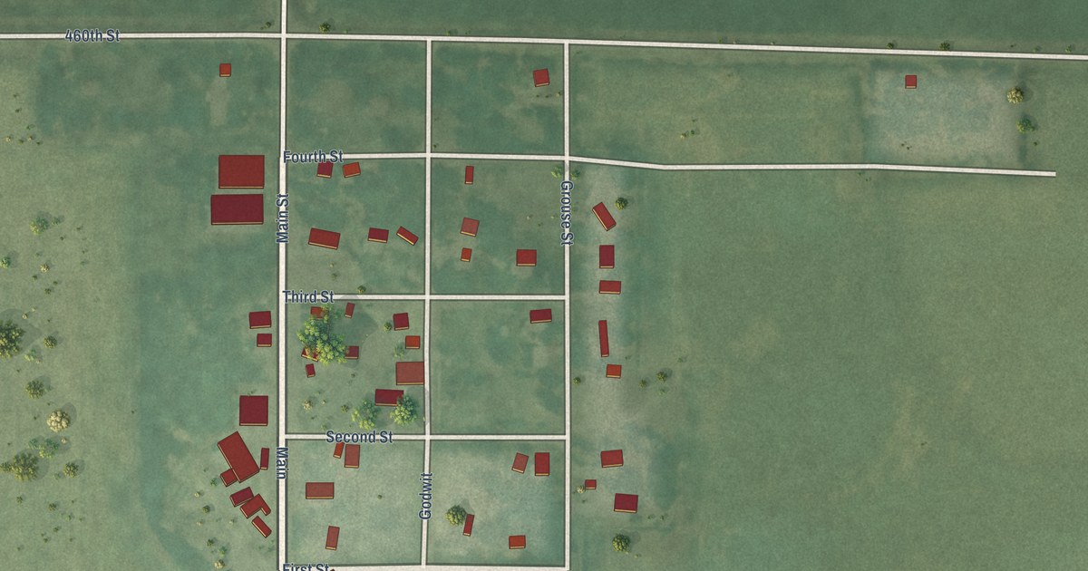 Map of Curlew, Iowa in 2026