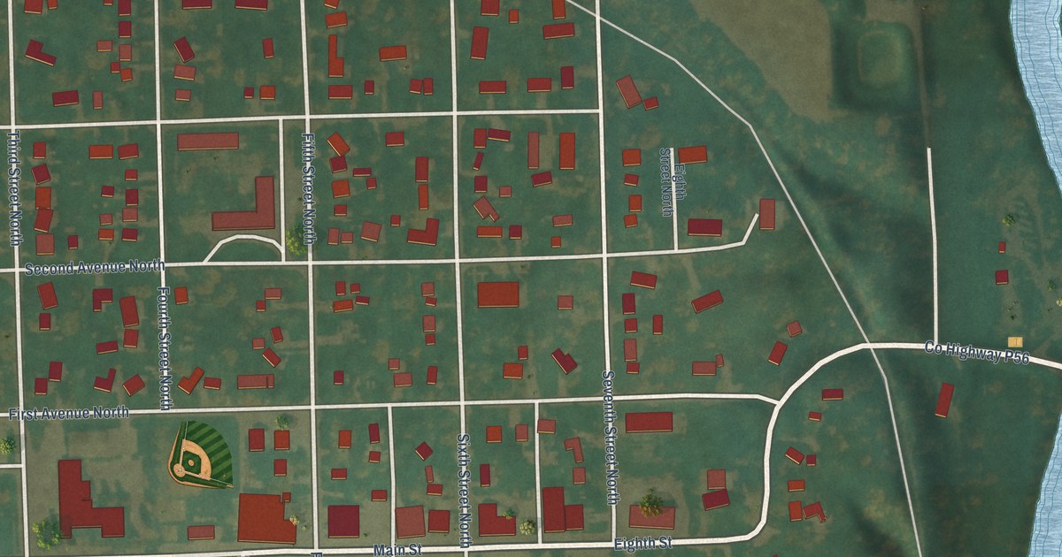 Map of Dakota City, Iowa in 2026