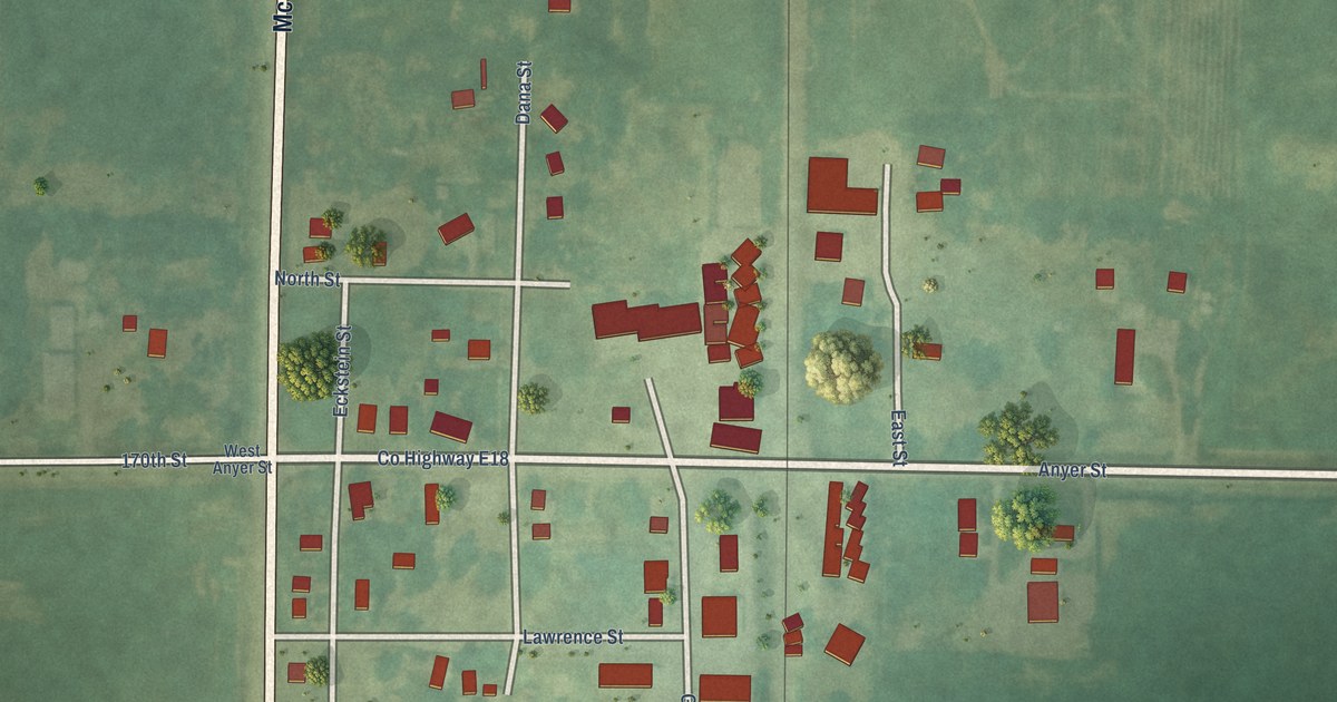 Map of Dana, Iowa in 2026