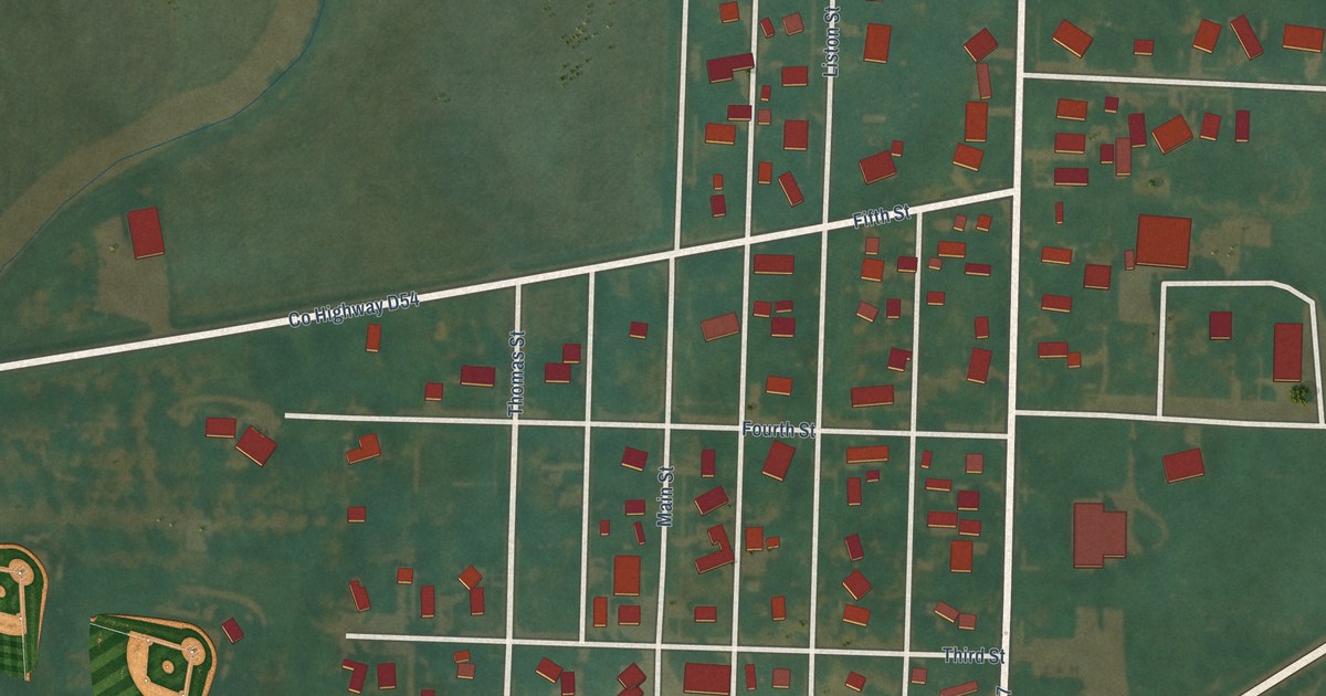 Map of Danbury, Iowa in 2026