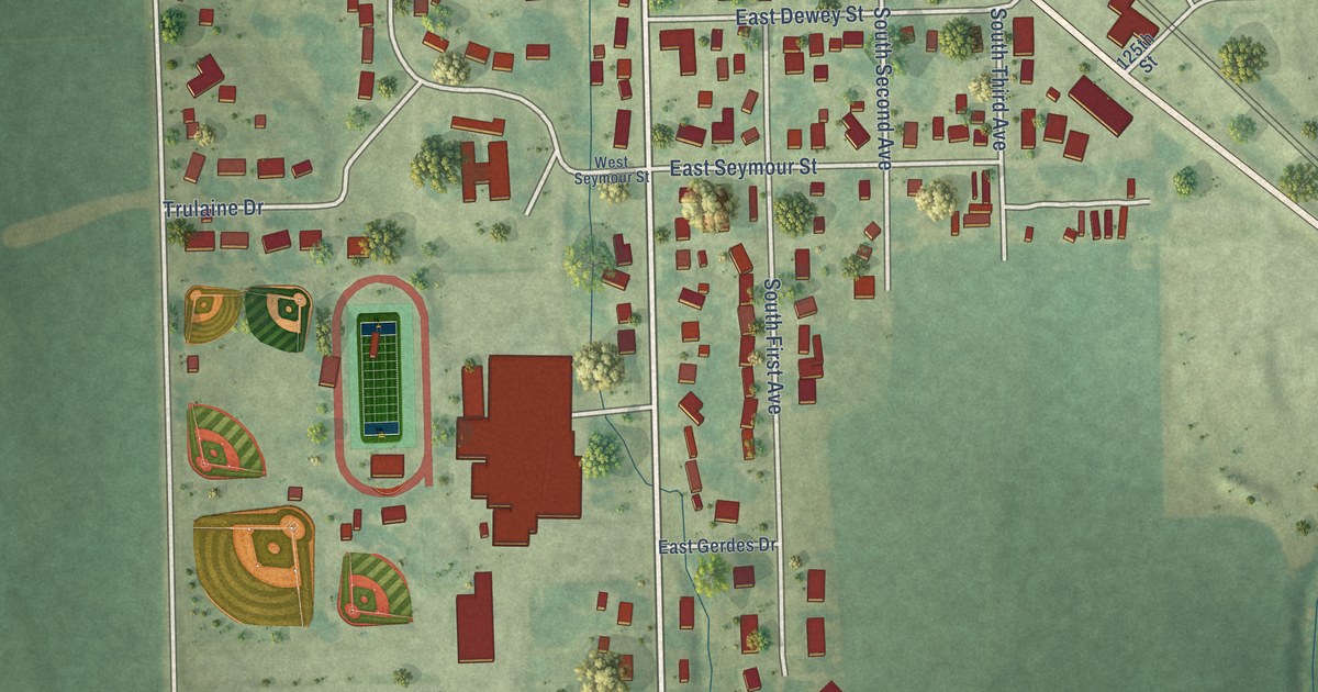 Map of Danville, Iowa in 2026