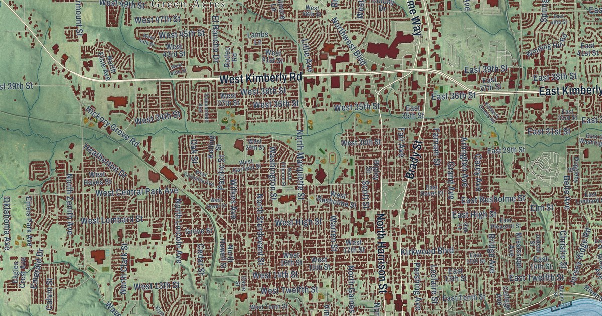Map of Davenport, Iowa in 2026