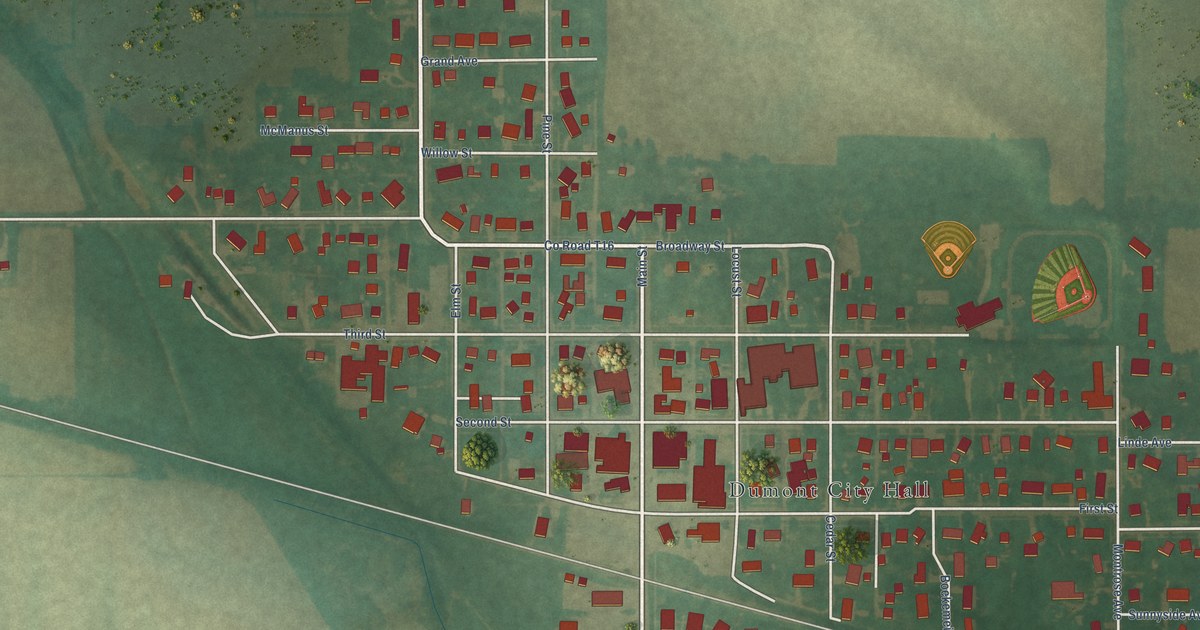 Map of Dumont, Iowa in 2026