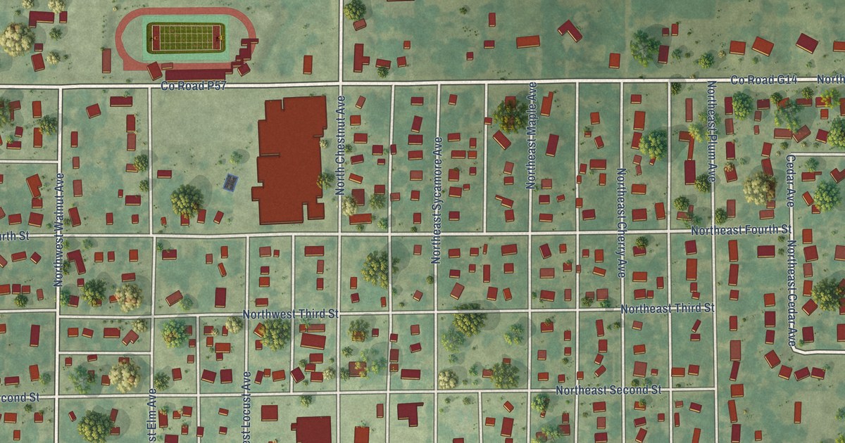 Map of Earlham, Iowa in 2026