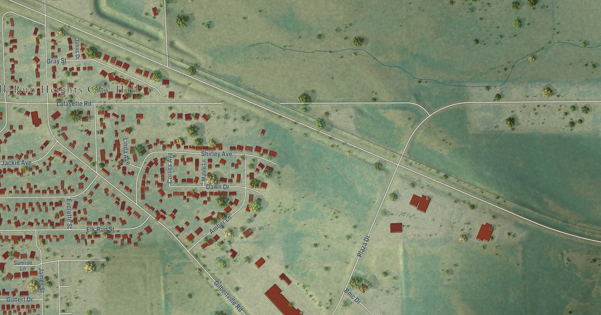 Map of Elk Run Heights, Iowa in 2026