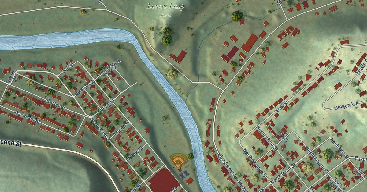 Map of Elkader, Iowa in 2026