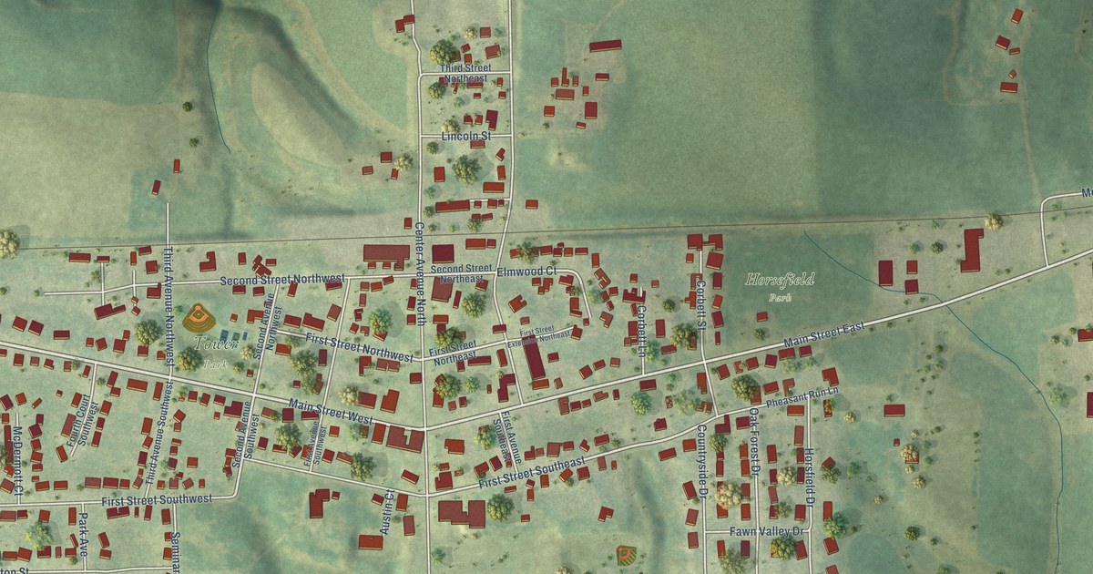 Map of Epworth, Iowa in 2026