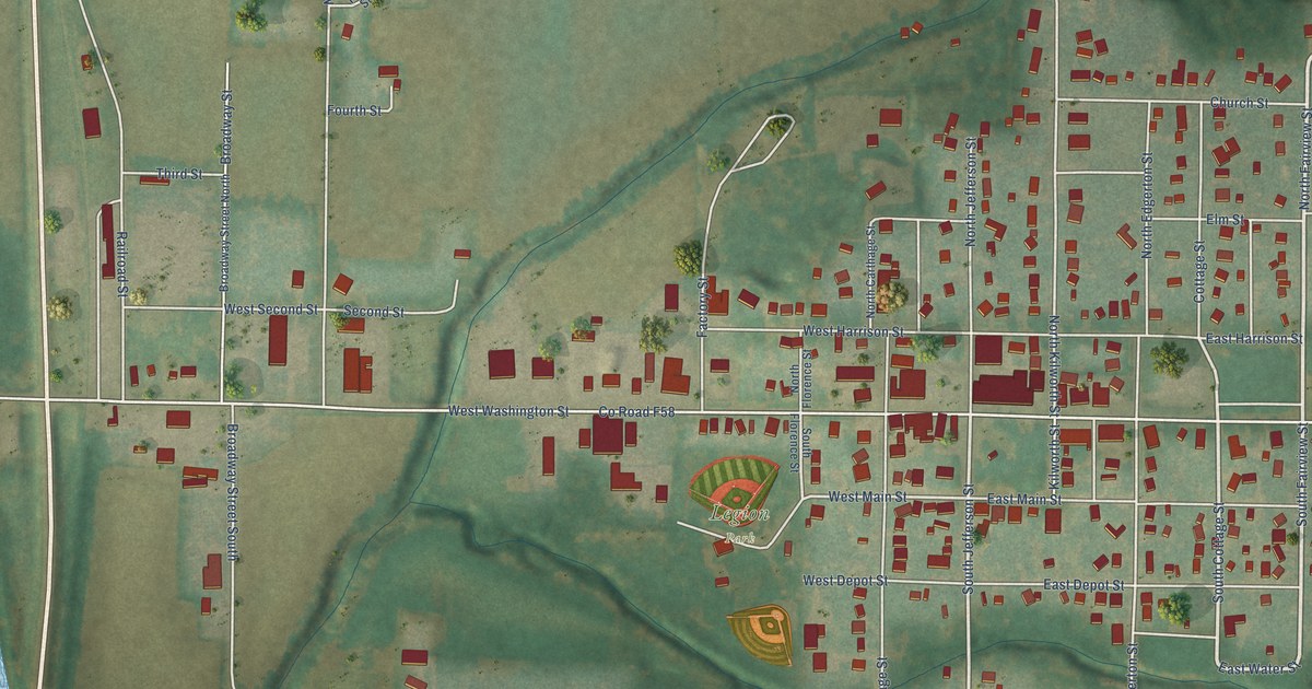 Map of Exira, Iowa in 2026