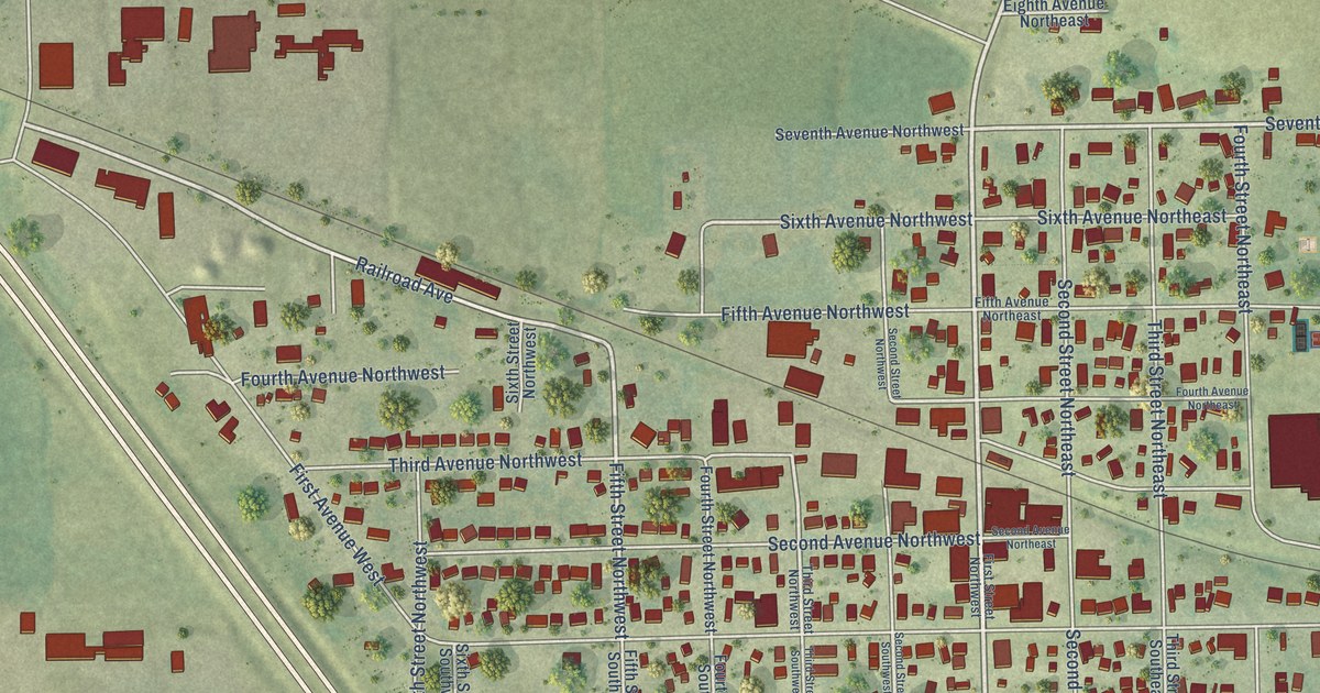 Map of Farley, Iowa in 2026