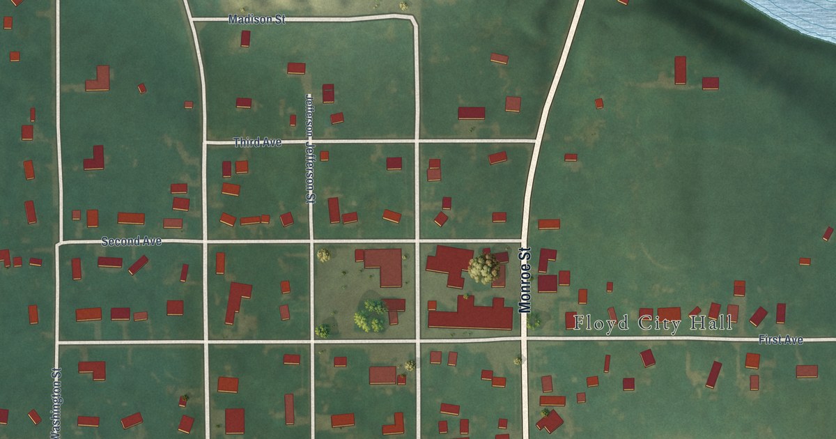 Map of Floyd, Iowa in 2026