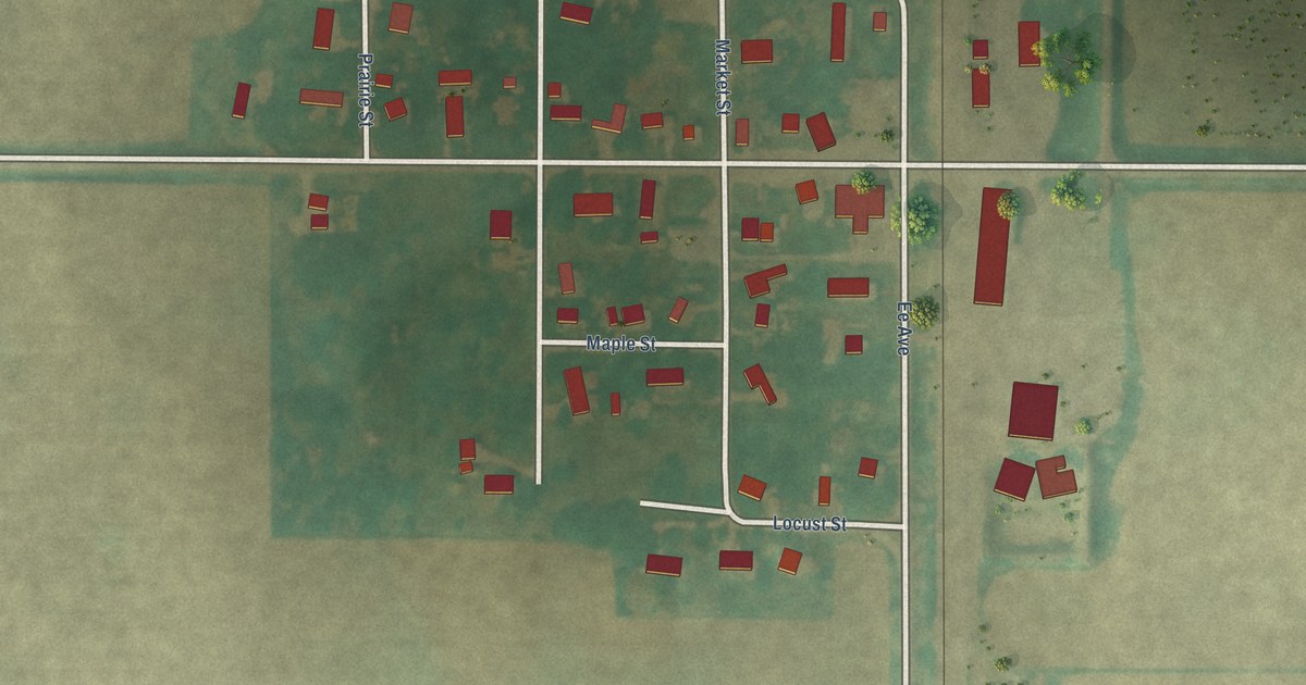 Map of Garden City, Iowa in 2026