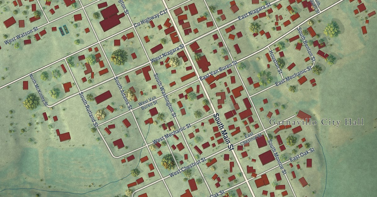 Map of Garnavillo, Iowa in 2026