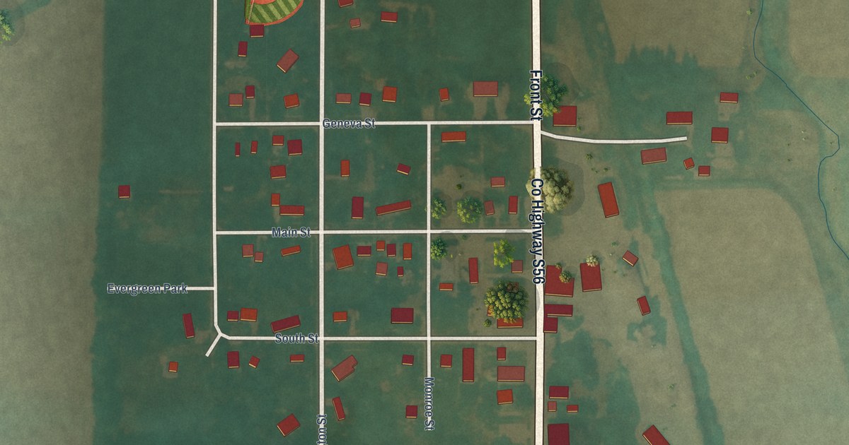 Map of Geneva, Iowa in 2026