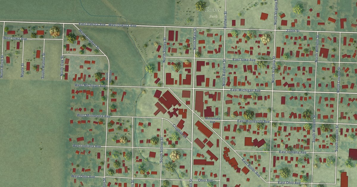 Map of George, Iowa in 2026