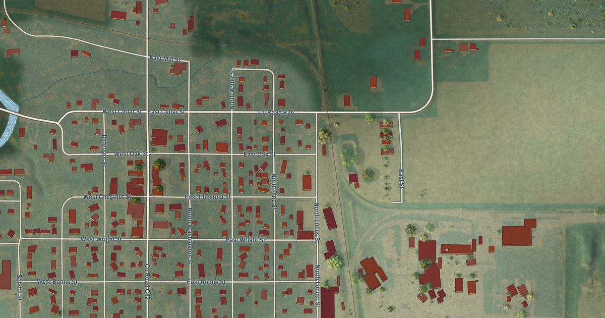 Map of Goldfield, Iowa in 2026