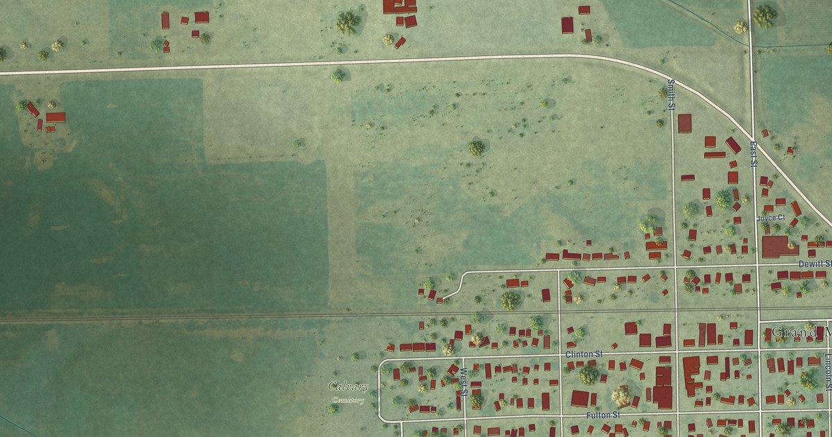 Map of Grand Mound, Iowa in 2026