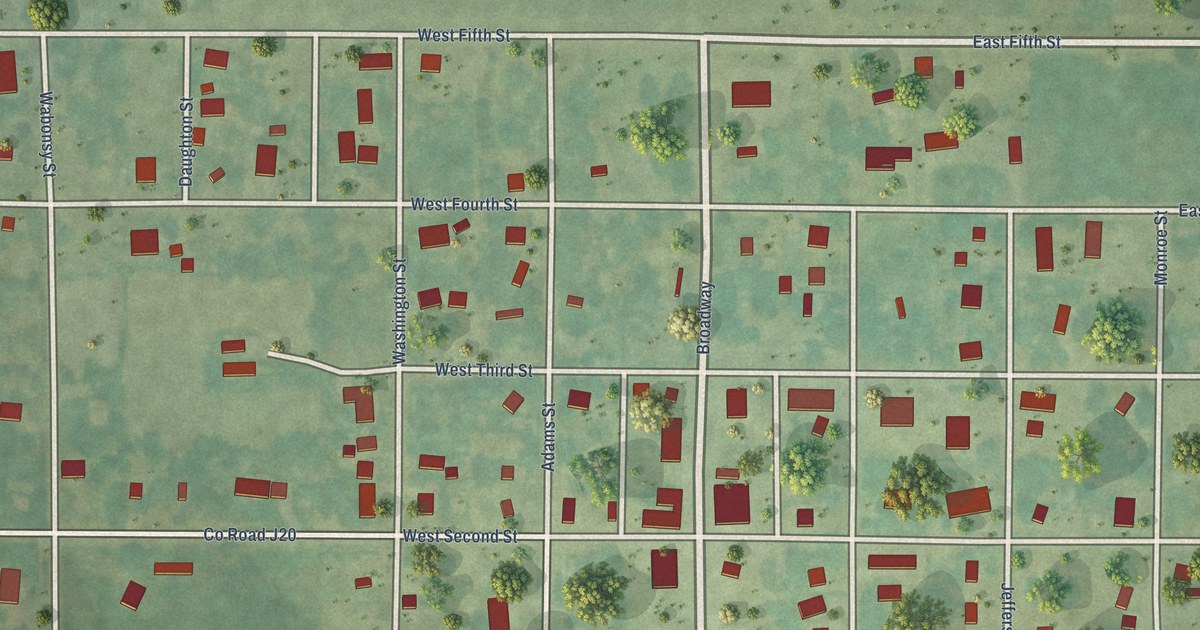 Map of Grand River, Iowa in 2026