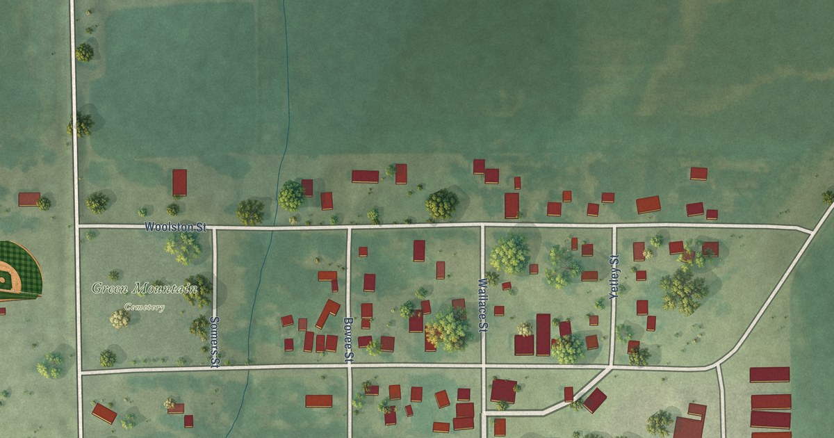 Map of Green Mountain, Iowa in 2026